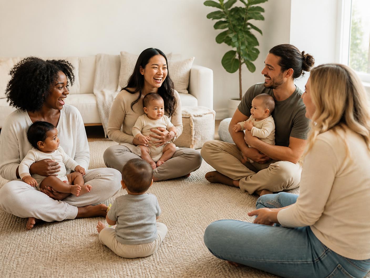 Encontro de mães conversando
